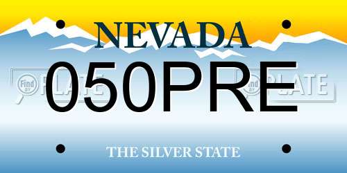 050PRE Nevada License Plate