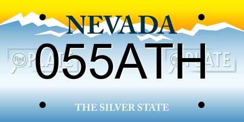 055ATH Nevada License Plate