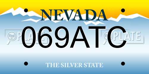 069ATC Nevada License Plate