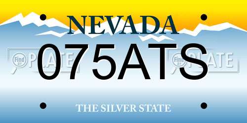 075ATS Nevada License Plate