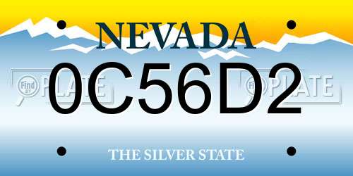 0C56D2 Nevada License Plate