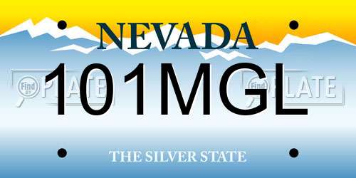 101MGL Nevada License Plate