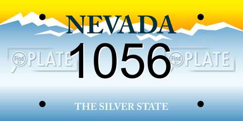 1056 Nevada License Plate