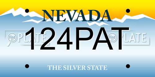 124PAT Nevada License Plate