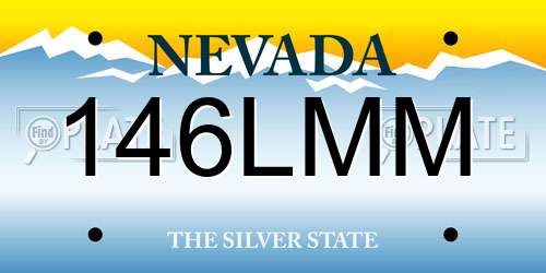 146LMM Nevada License Plate