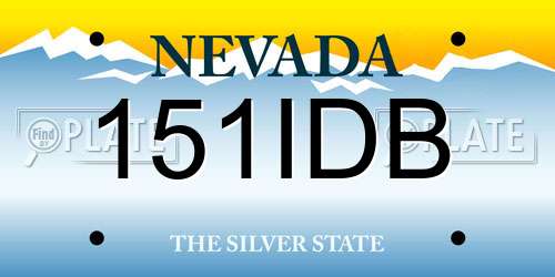 151IDB Nevada License Plate
