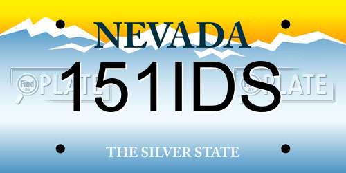151IDS Nevada License Plate