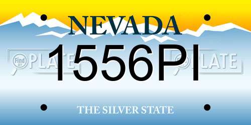 1556PI Nevada License Plate