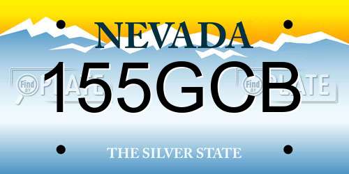 155GCB Nevada License Plate