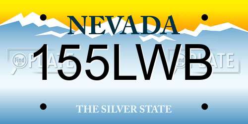 155LWB Nevada License Plate
