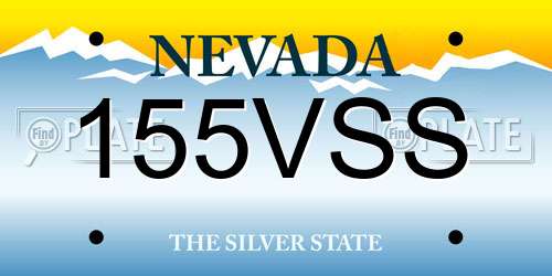 155VSS Nevada License Plate