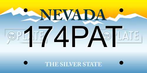174PAT Nevada License Plate