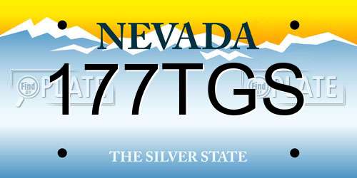 177TGS Nevada License Plate