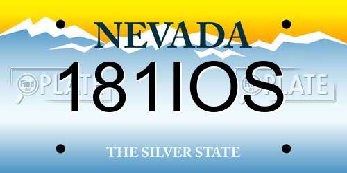 181IOS Nevada License Plate