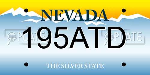 195ATD Nevada License Plate