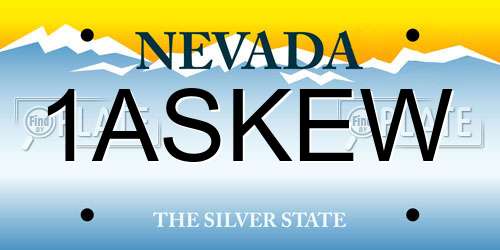 1ASKEW Nevada License Plate
