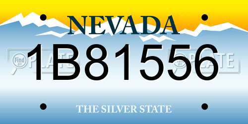 1B81556 Nevada License Plate