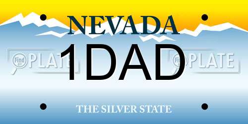 1DAD Nevada License Plate
