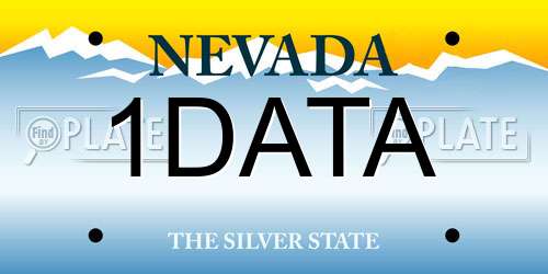 1DATA Nevada License Plate