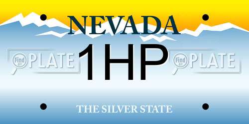 1HP Nevada License Plate