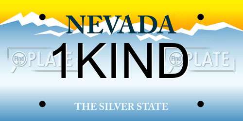 1KIND Nevada License Plate