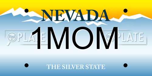 1MOM Nevada License Plate