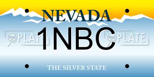1NBC Nevada License Plate