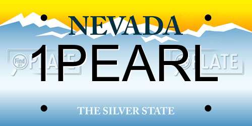 1PEARL Nevada License Plate