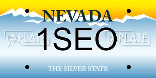 1SEO Nevada License Plate