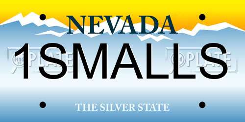 1SMALLS Nevada License Plate