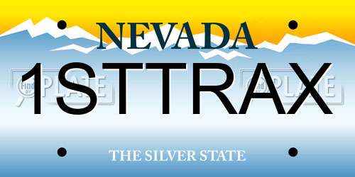 1STTRAX Nevada License Plate