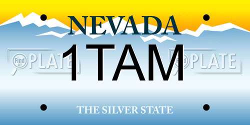 1TAM Nevada License Plate