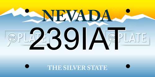 239IAT Nevada License Plate