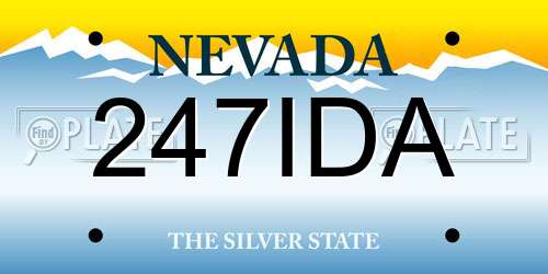 247IDA Nevada License Plate