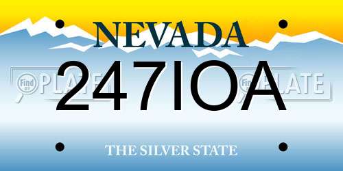 247IOA Nevada License Plate