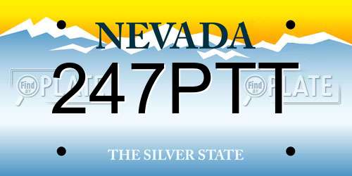 247PTT Nevada License Plate