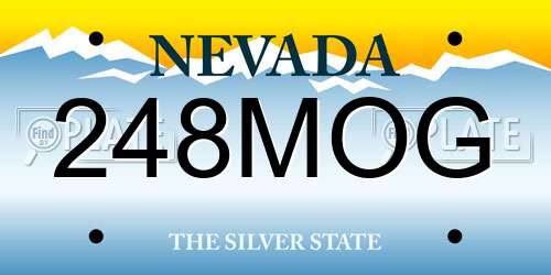 248MOG Nevada License Plate