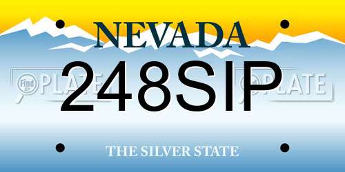 248SIP Nevada License Plate