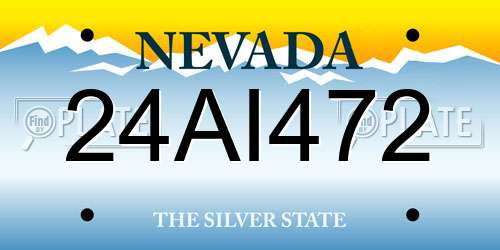 24AI472 Nevada License Plate