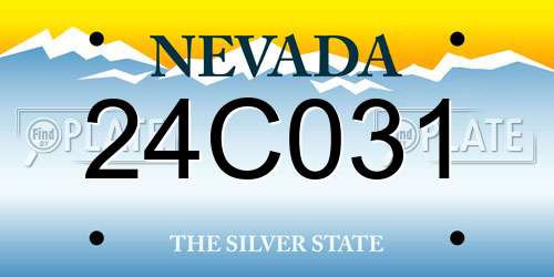 24C031 Nevada License Plate