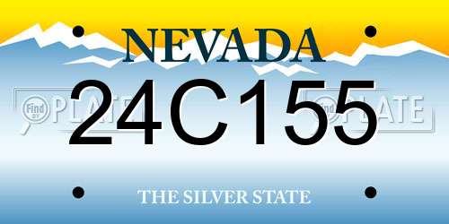 24C155 Nevada License Plate
