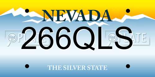 266QLS Nevada License Plate