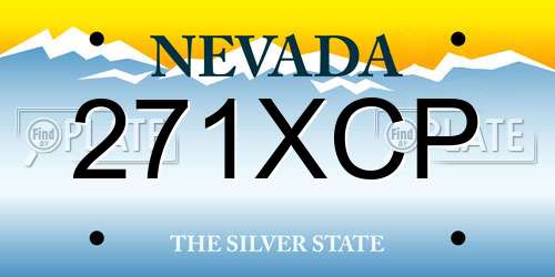 271XCP Nevada License Plate