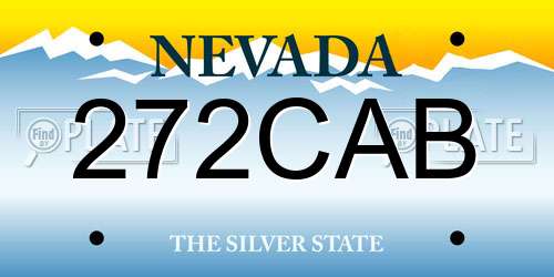 272CAB Nevada License Plate