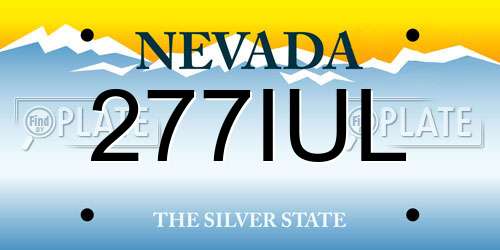 277IUL Nevada License Plate