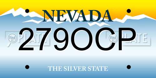 279OCP Nevada License Plate