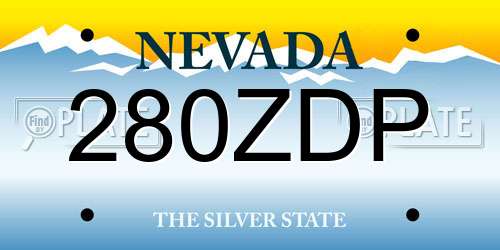 280ZDP Nevada License Plate