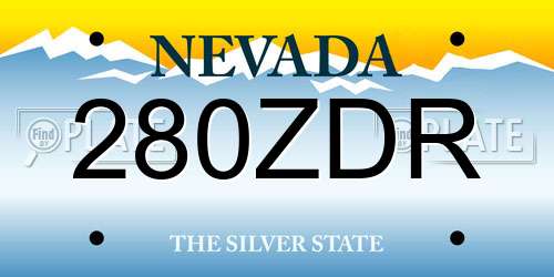 280ZDR Nevada License Plate