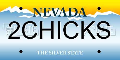 2CHICKS Nevada License Plate