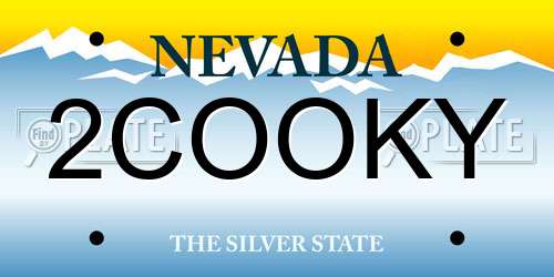 2COOKY Nevada License Plate